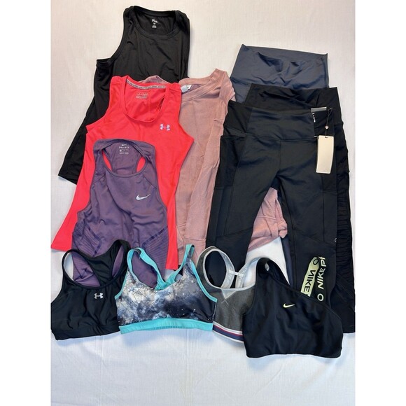 Women’s Workout Athletic Assorted Lot Of 11 Nike Under...